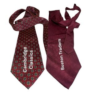 Cambridge Classics and Boston Traders Red Ties set of 2
